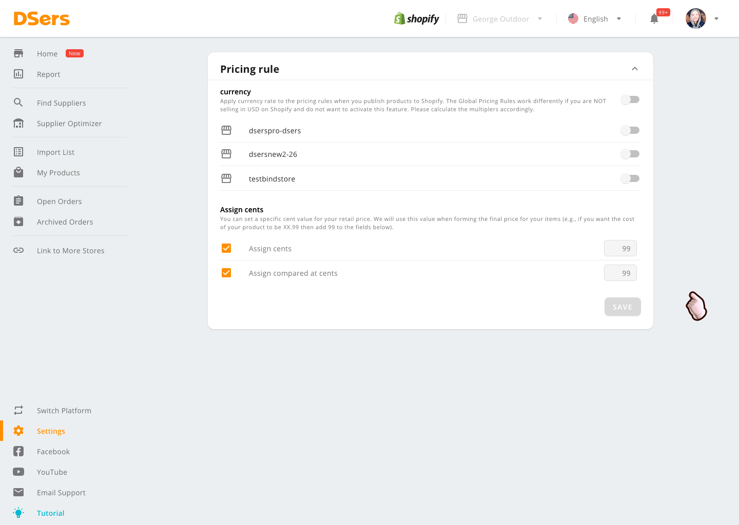 DSers New UI for Shopify - DSers