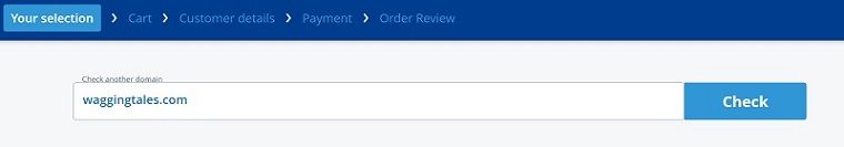 quick domain search