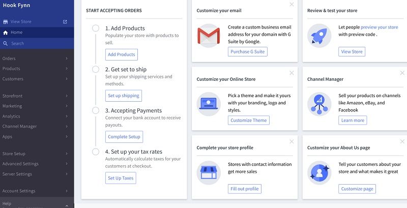 BigCommerce Dashboard - DSers