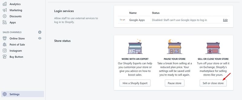 Step 2: Choose to Close Your Store - DSers