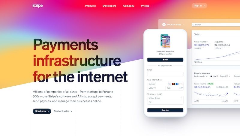 3. Stripe Landing Page - DSers