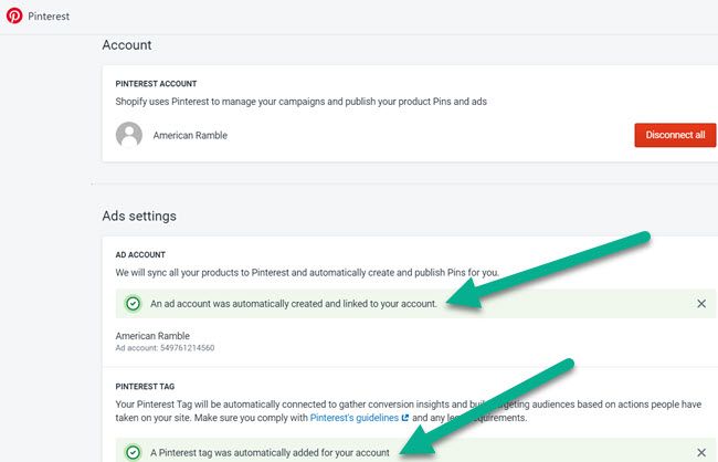 see some accounts for you in the Ad Settings. You can also create it manually - DSers