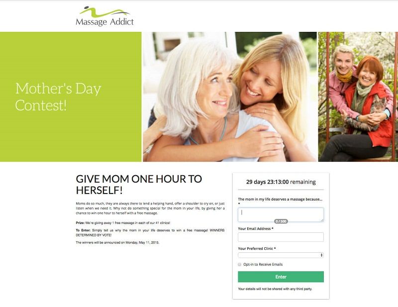 1. Mother’s Day Giveaway by Massage Addict - DSers
