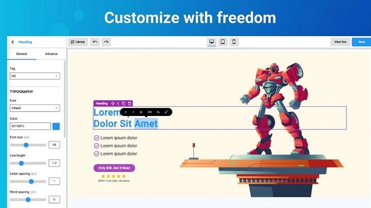 7. Zeno Page Builder - DSers