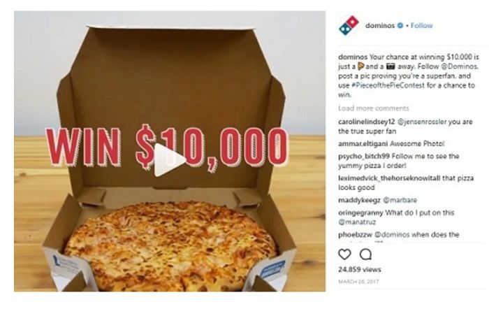 2. Superfan Giveaway by Domino’s Pizza - DSers