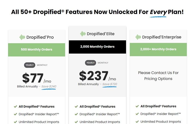 Dropified Pricing - DSers