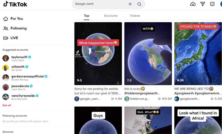 Google earth trend