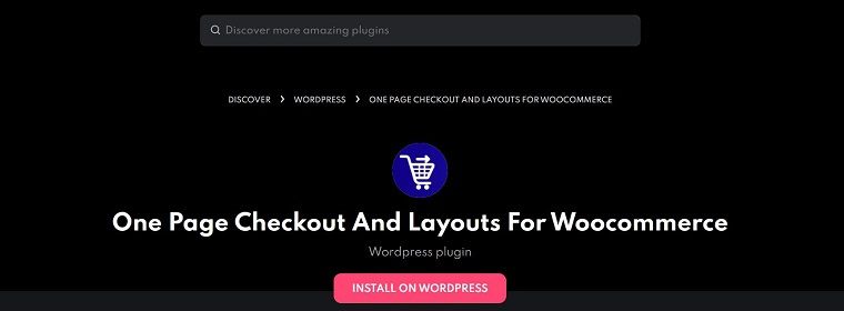 One-page checkout and layouts