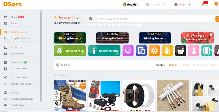 work with reliable suppliers through DSers on AliExpress