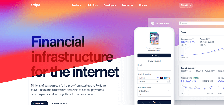 1. Stripe Homepage - DSers