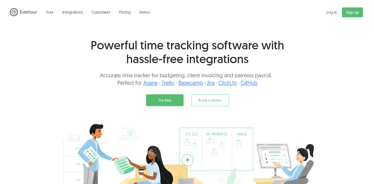 12. Everhour Homepage - DSers