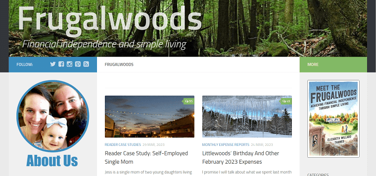 2. Frugalwoods Homepage - DSers