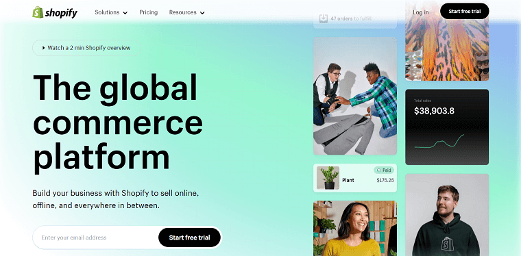 2. Shopify Homepage - DSers