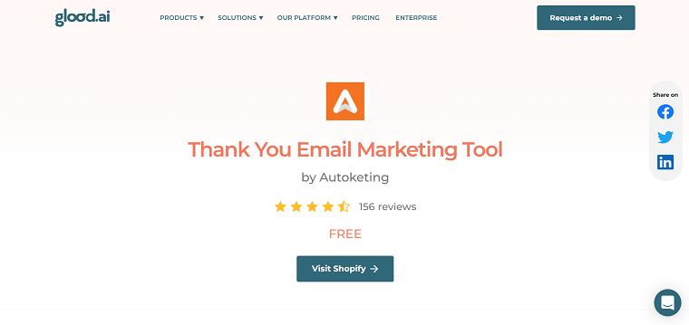 2. Thank You Email Marketing Tool - DSers