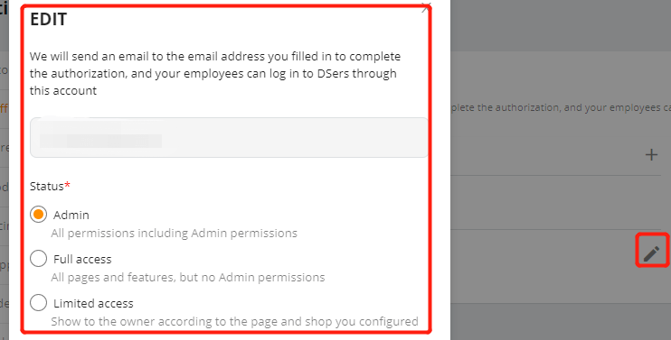 2. Edit Your Staff Account Information - DSers