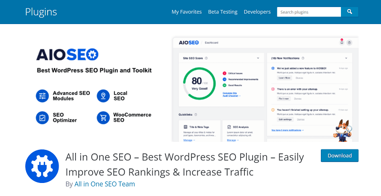 3. All-in-One SEO (AIOSEO) - DSers