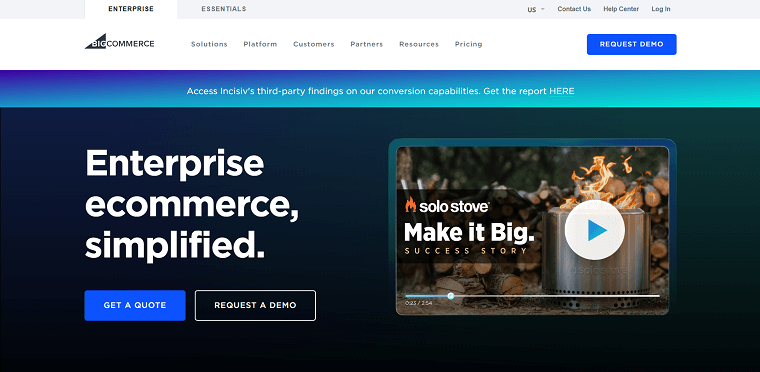 3. BigCommerce Homepage - DSers