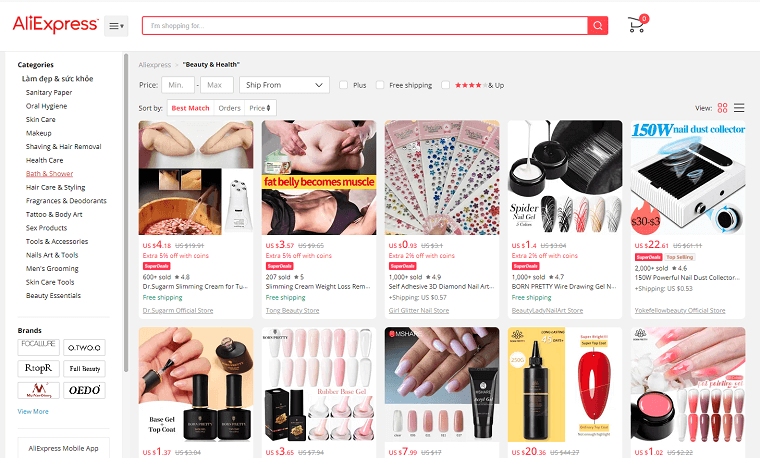 beauty products - DSers