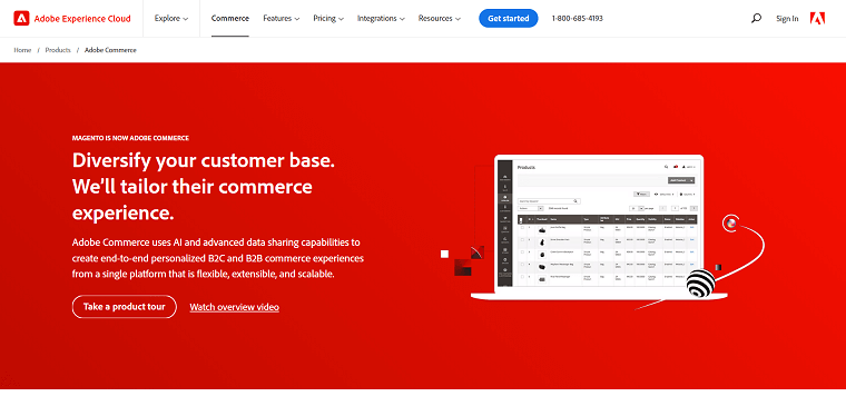 4. Adobe Commerce Homepage  - DSers