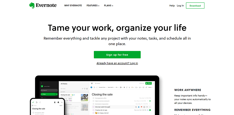 4. Evernote Homepage - DSers