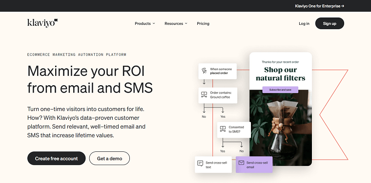 4. Klaviyo Homepage - DSers