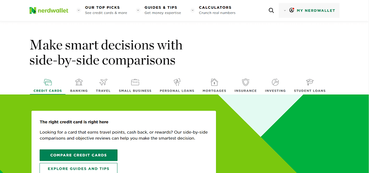 4. NerdWallet Homepage - DSers
