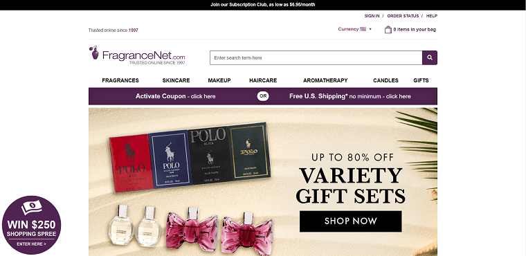 5. FragranceNet Homepage  - DSers