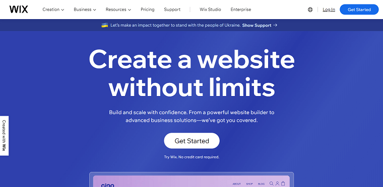 5. Wix Homepage - DSers