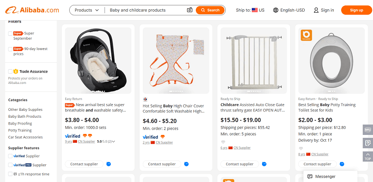 6. Baby and childcare products