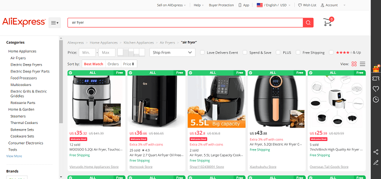 6. Home Appliances - DSers