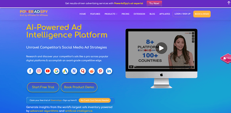 6. PowerAdSpy Homepage - DSers