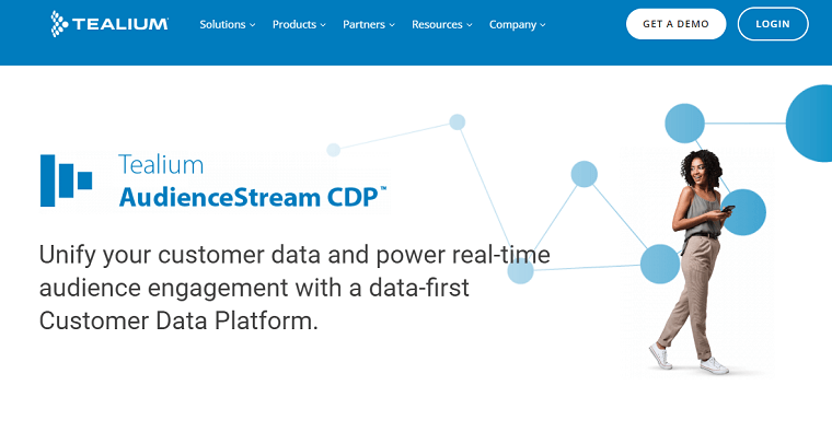 Tealium AudienceStream CDP Homepage - DSers