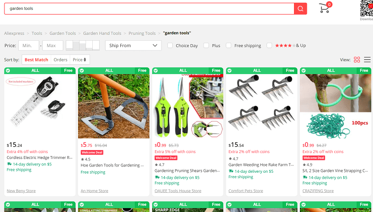 7. Garden Tools - DSers