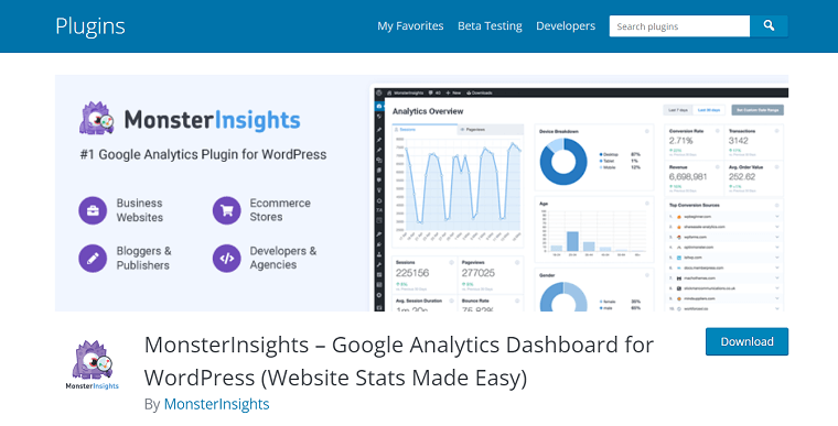 7. MonsterInsights - DSers