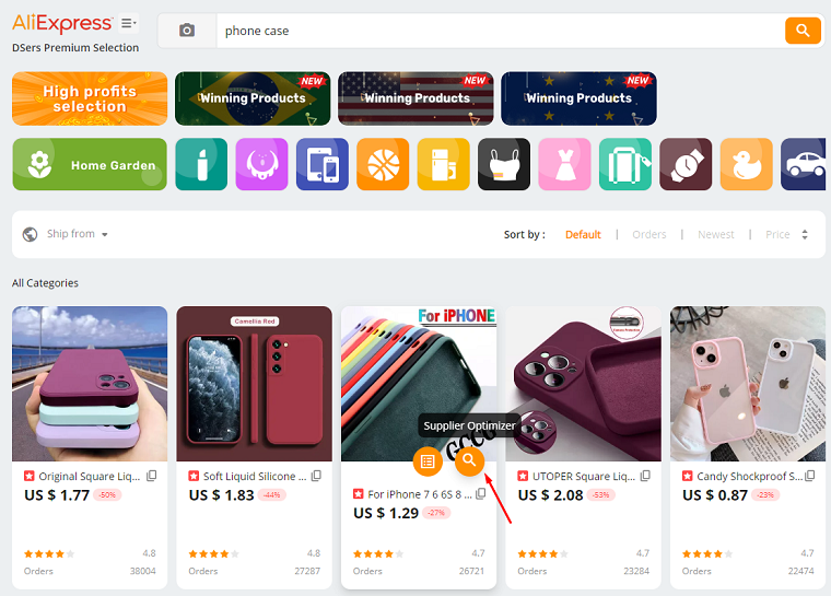 Using the DSers Supplier Optimizer feature - DSers