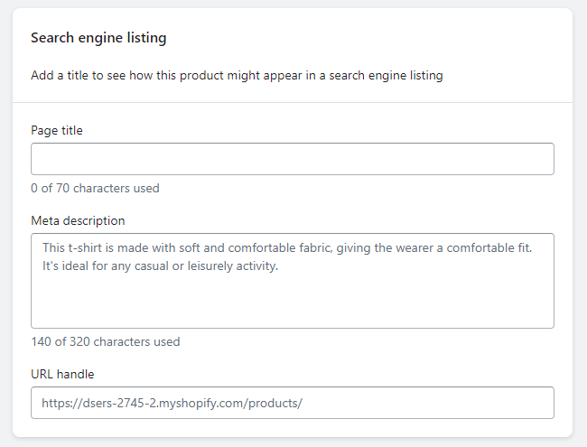 Step 7: Optimize Search Engine Listing - DSers