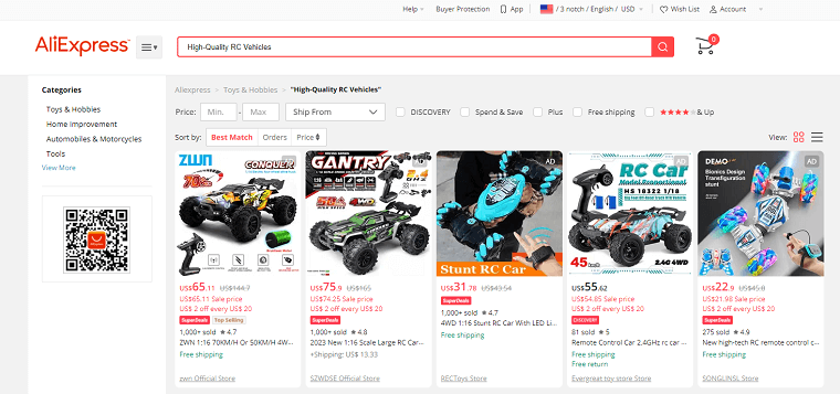 High-Quality RC Vehicles - DSers