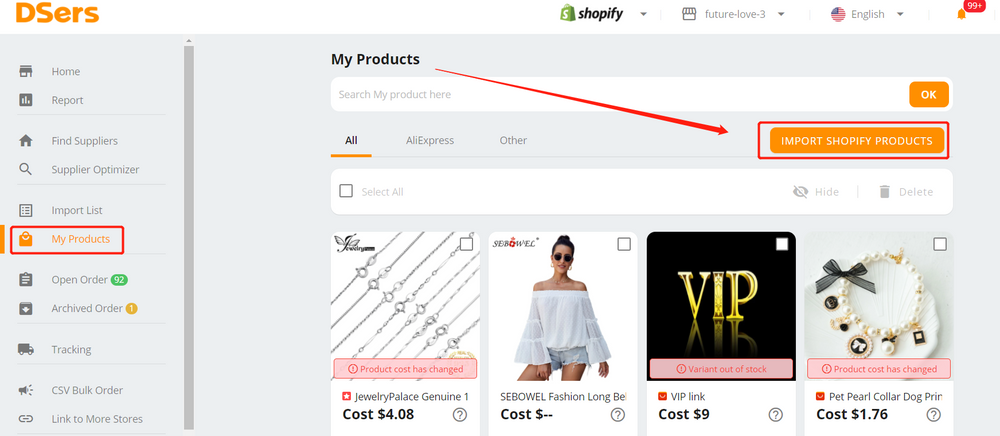 Using a Tool Like DSers to Add Products to Shopify - DSers
