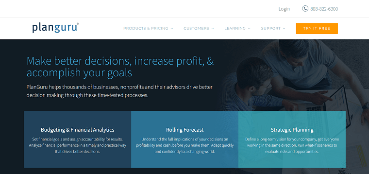 9. PlanGuru Homepage - DSers