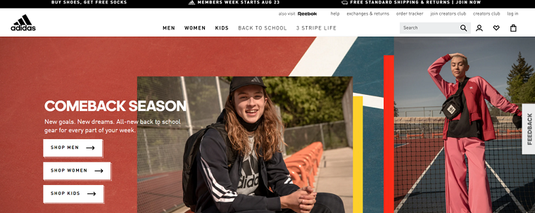 Adidas - create association