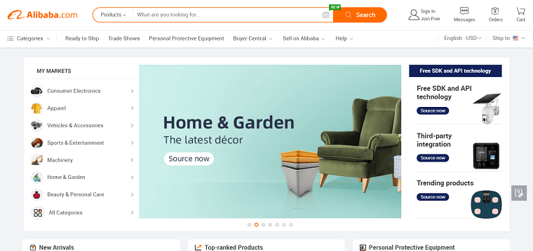Alibaba site - DSers