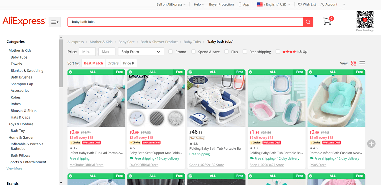 AliExpress baby bath tubs - DSers