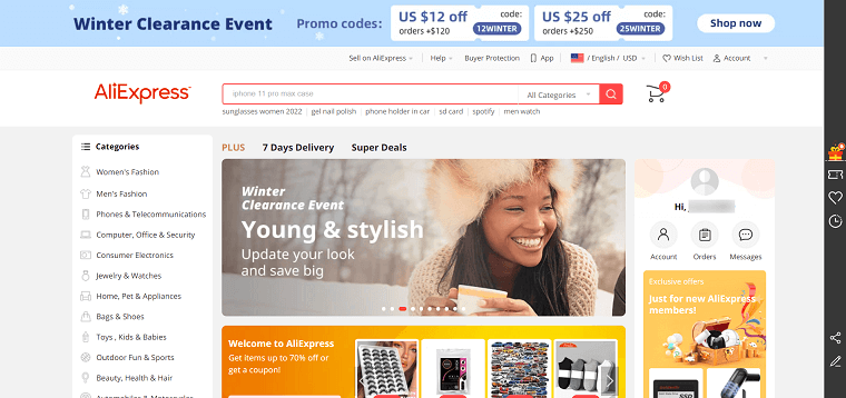 AliExpress Homepage - DSers