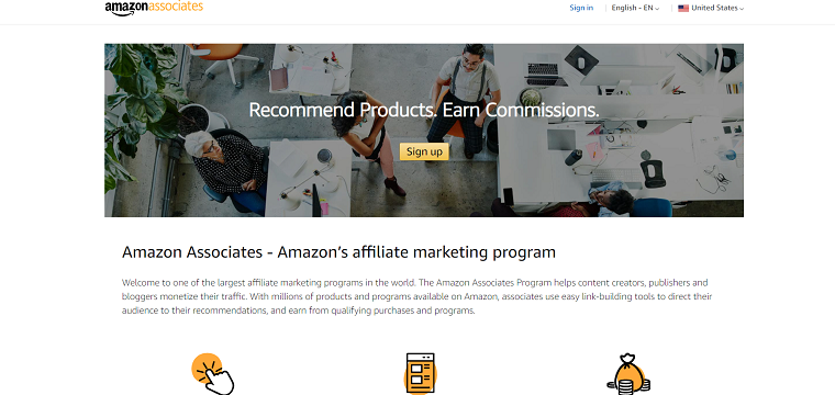 Amazon Associates Home Page