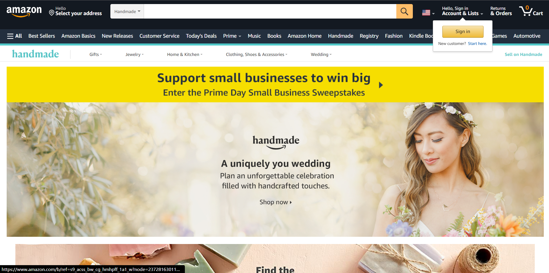 Amazon Handmade Homepage - DSers