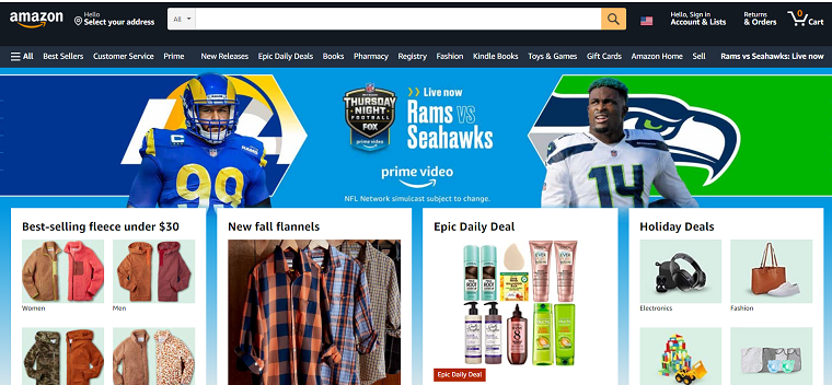 Amazon Homepage