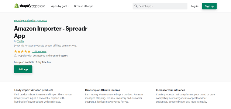 Amazon Importer ‑ Spreadr App - DSers
