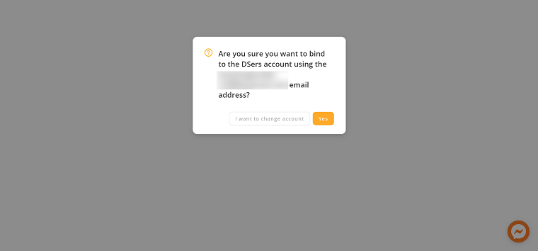 Are you sure you want to bind the DSers with Shopify Store - DSers