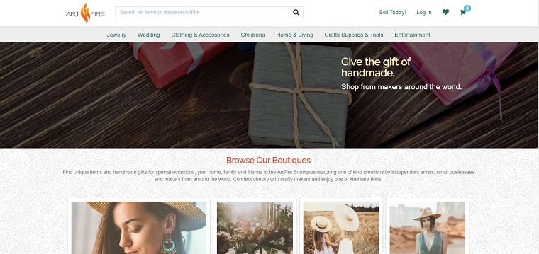 ArtFire homepage