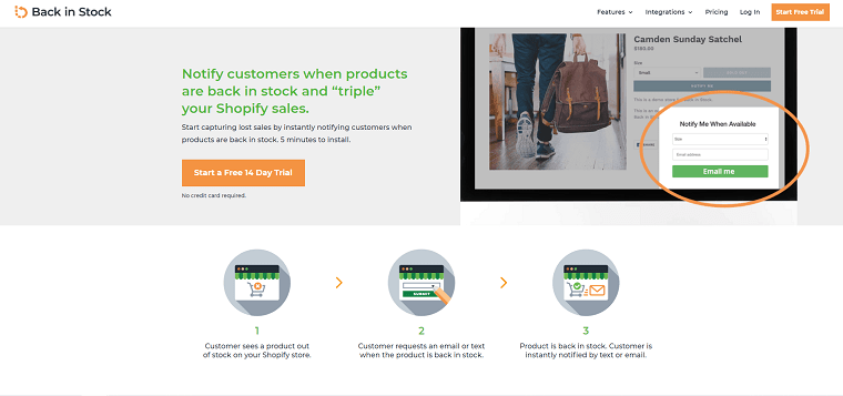 BackinStock Main Page - DSers